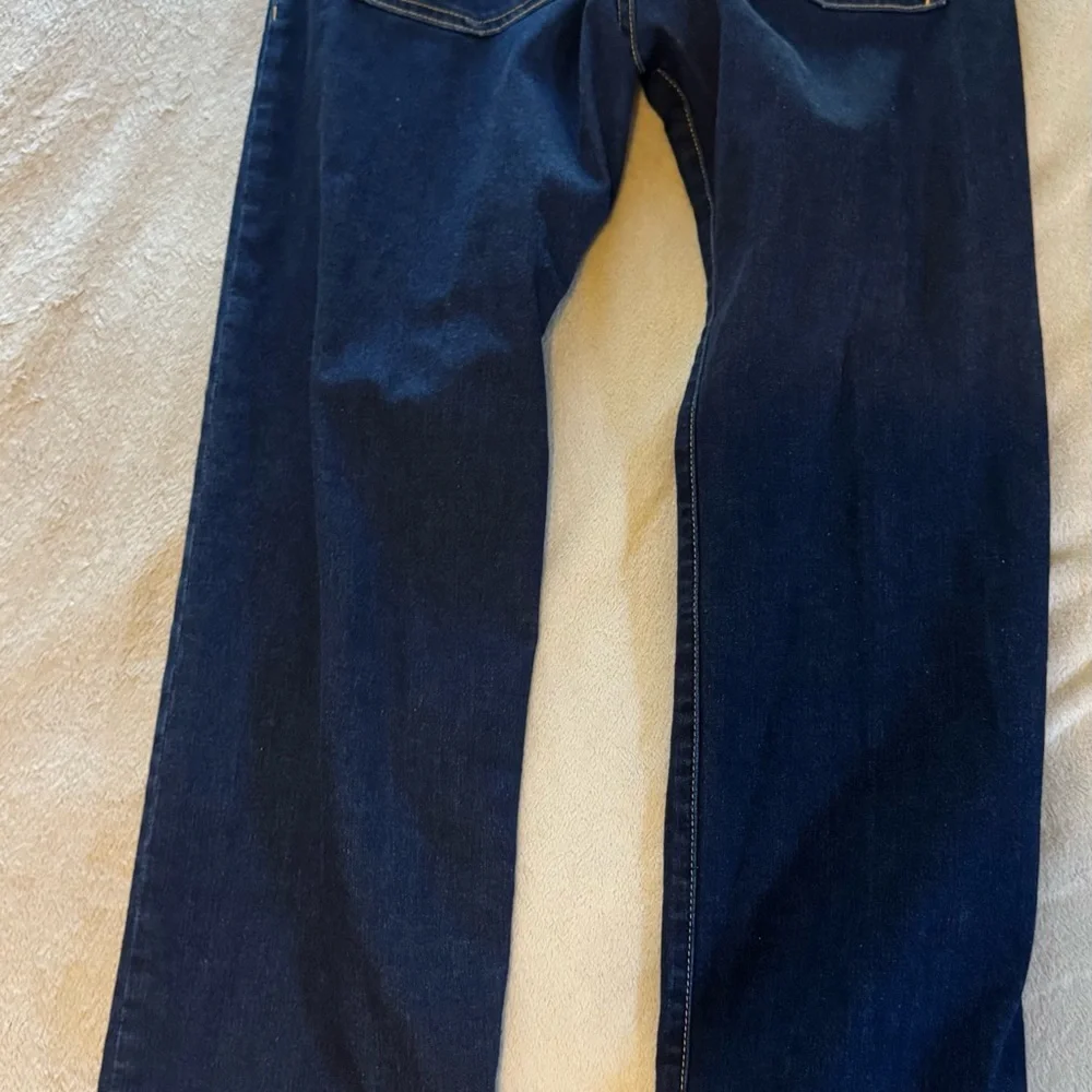 Armani Jeans Mens J31 Regular Fit Straight Leg Denim 33  Dark Blue Work Casual - Picture 6 of 11